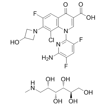 Delafloxacin meglumine (ABT492 meglumine; RX-3341 meglumine; WQ-3034 meglumine)