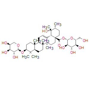 3-O-alpha-L-Arabinopyranosylpomolic acid beta-D-glucopyranosyl ester