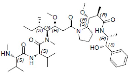 Monomethyl auristatin E (vedotin)